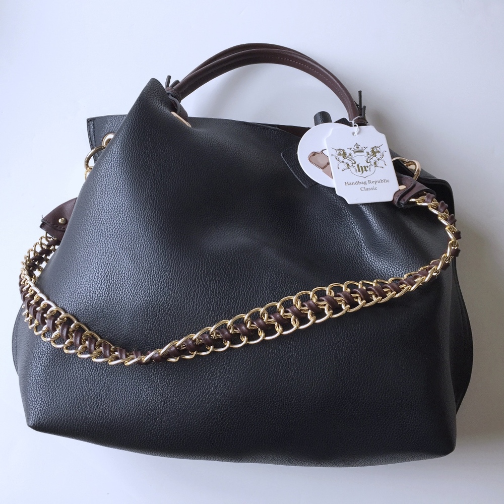 Black Handbag Republic 2N1 Purse *NWT*